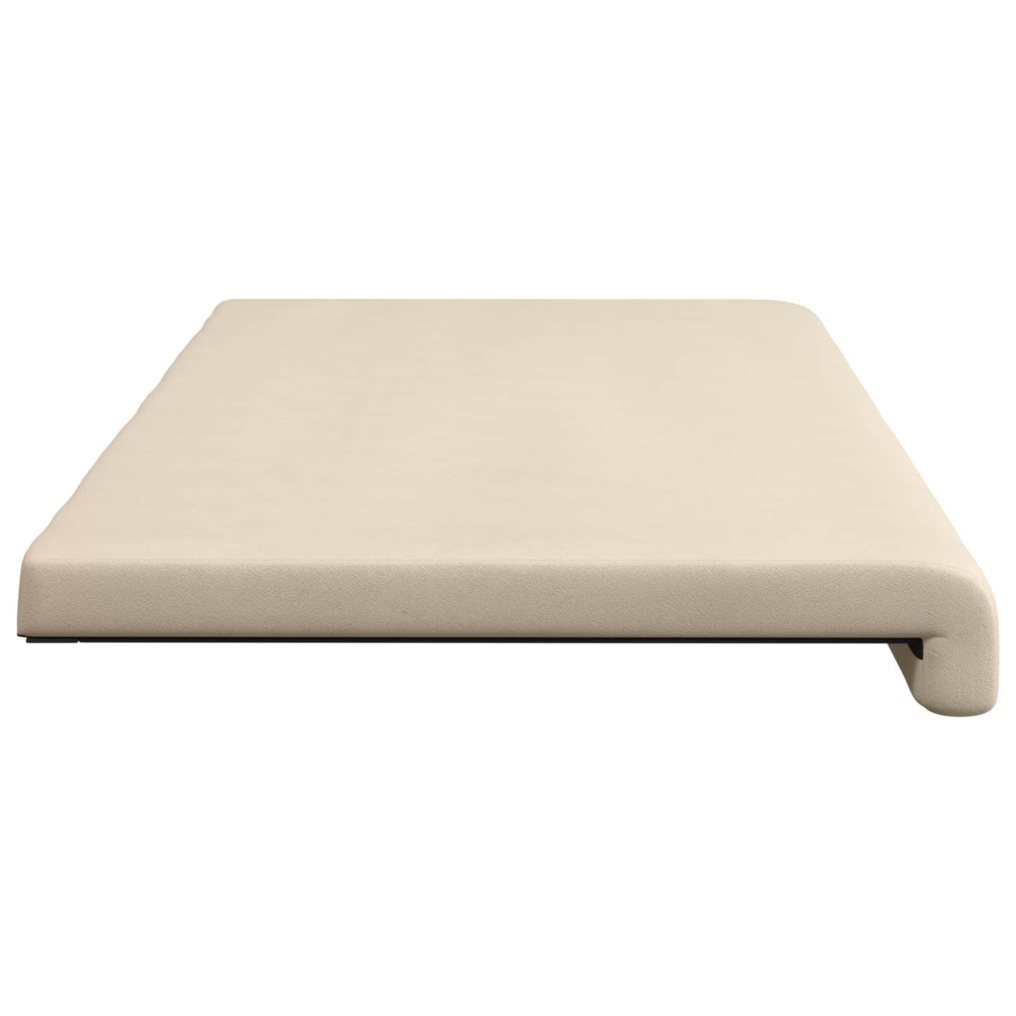 vidaXL Bench Cushion Microfiber Beige Depth 35 cm