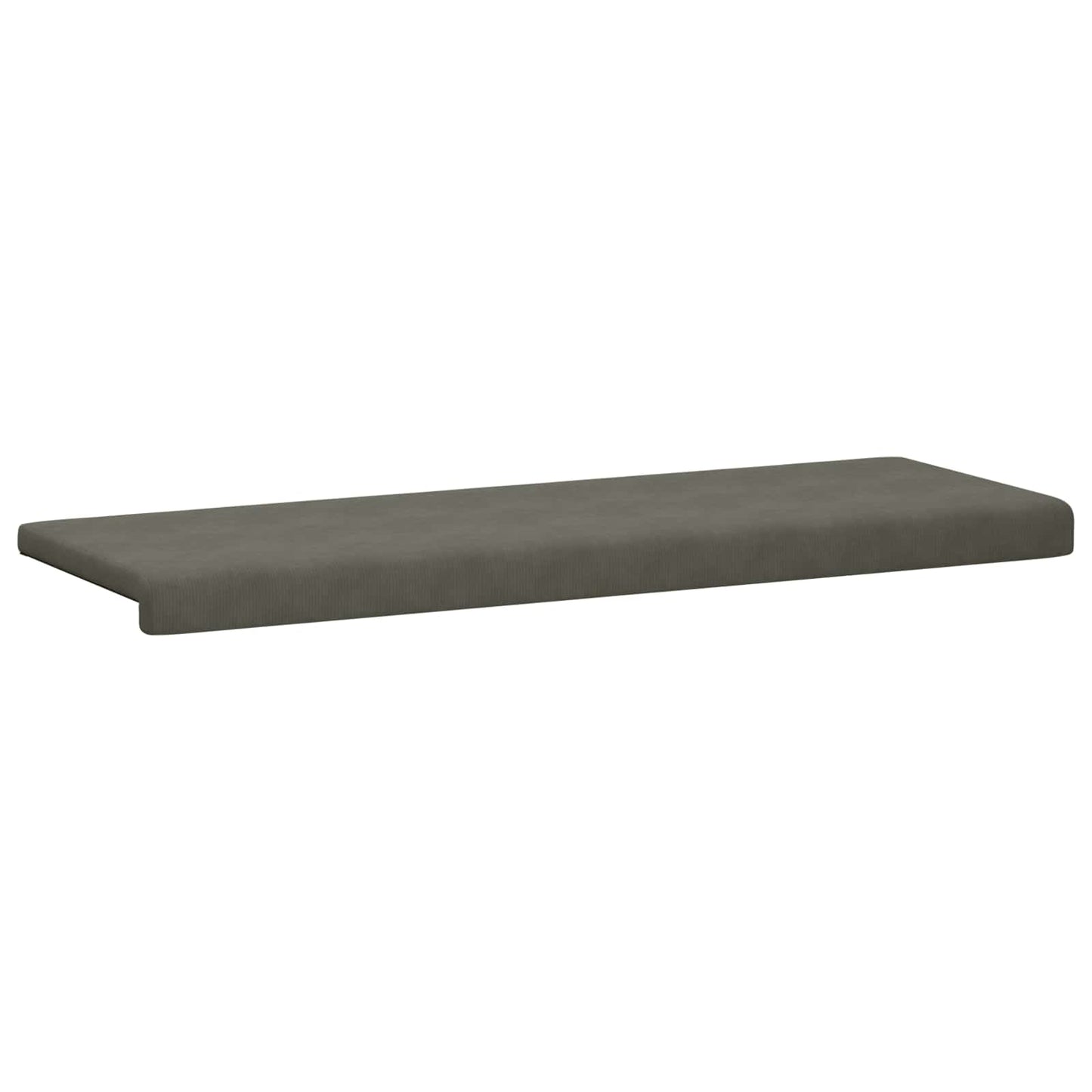 vidaXL Bench Cushion Corduroy Light Grey Depth 35 cm