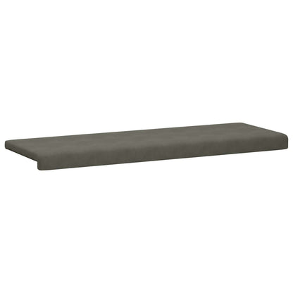vidaXL Bench Cushion Corduroy Light Grey Depth 35 cm
