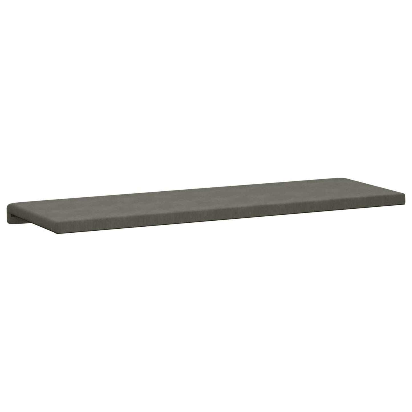 vidaXL Bench Cushion Corduroy Light Grey Depth 35 cm