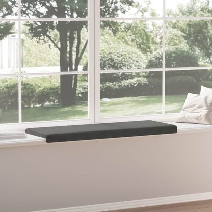 vidaXL Bench Cushion Corduroy Dark Grey Depth 35 cm