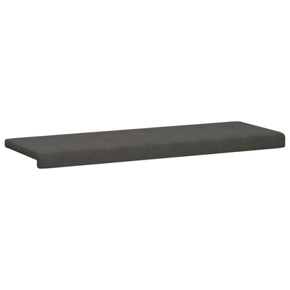 vidaXL Bench Cushion Corduroy Dark Grey Depth 35 cm