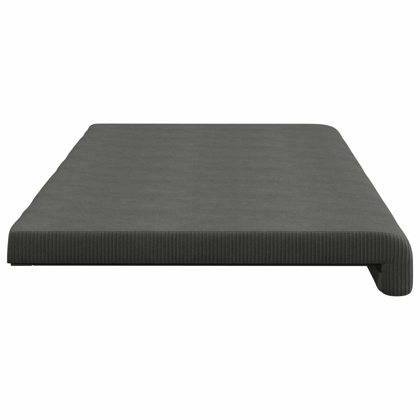 vidaXL Bench Cushion Corduroy Dark Grey Depth 35 cm