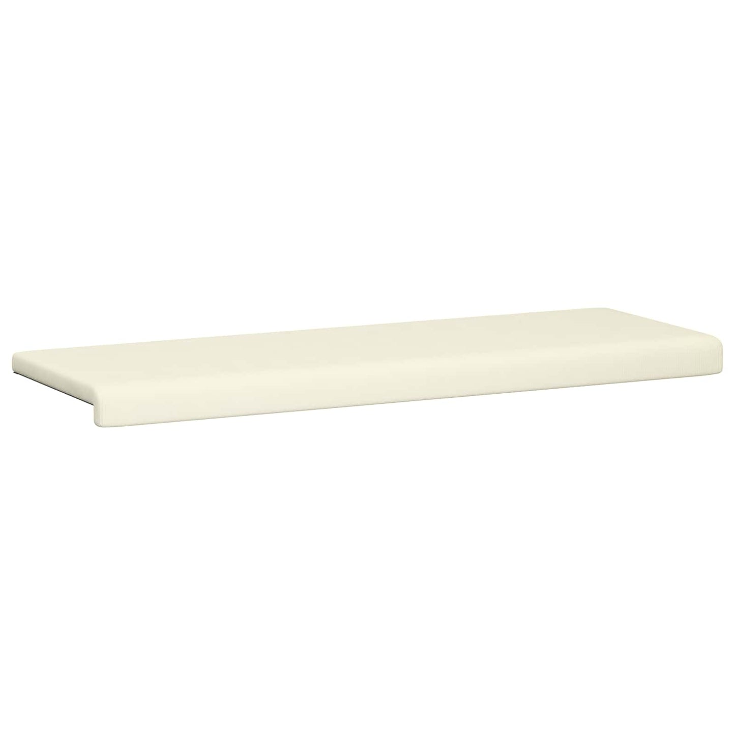 vidaXL Bench Cushion Corduroy Cream Depth 35 cm