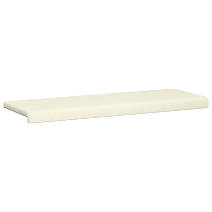 vidaXL Bench Cushion Corduroy Cream Depth 35 cm