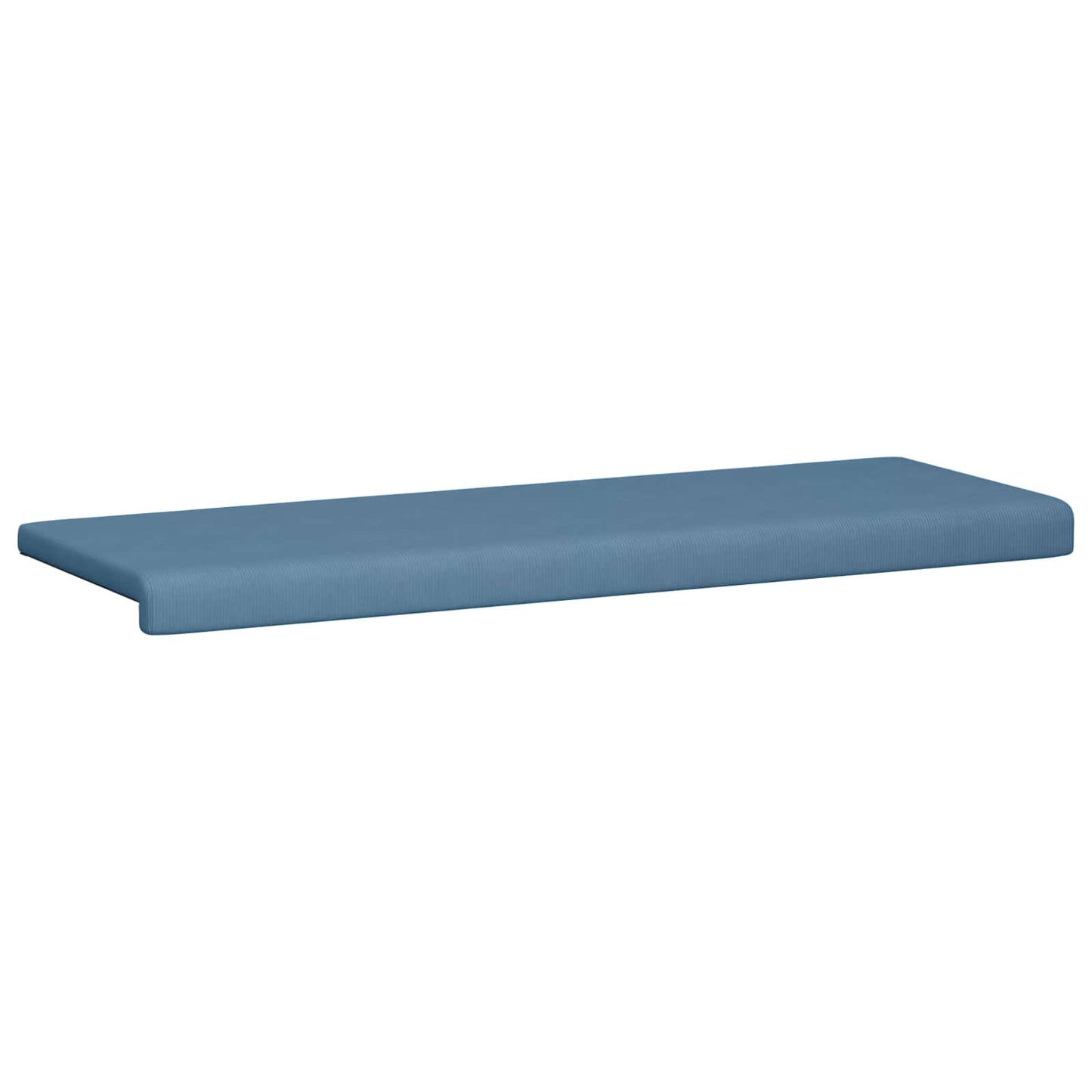 vidaXL Bench Cushion Corduroy Blue Depth 35 cm
