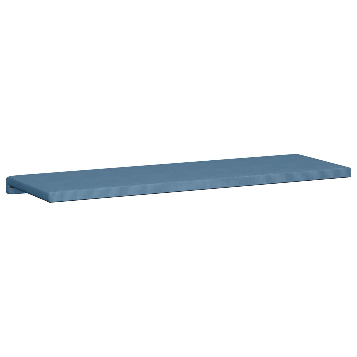 vidaXL Bench Cushion Corduroy Blue Depth 35 cm