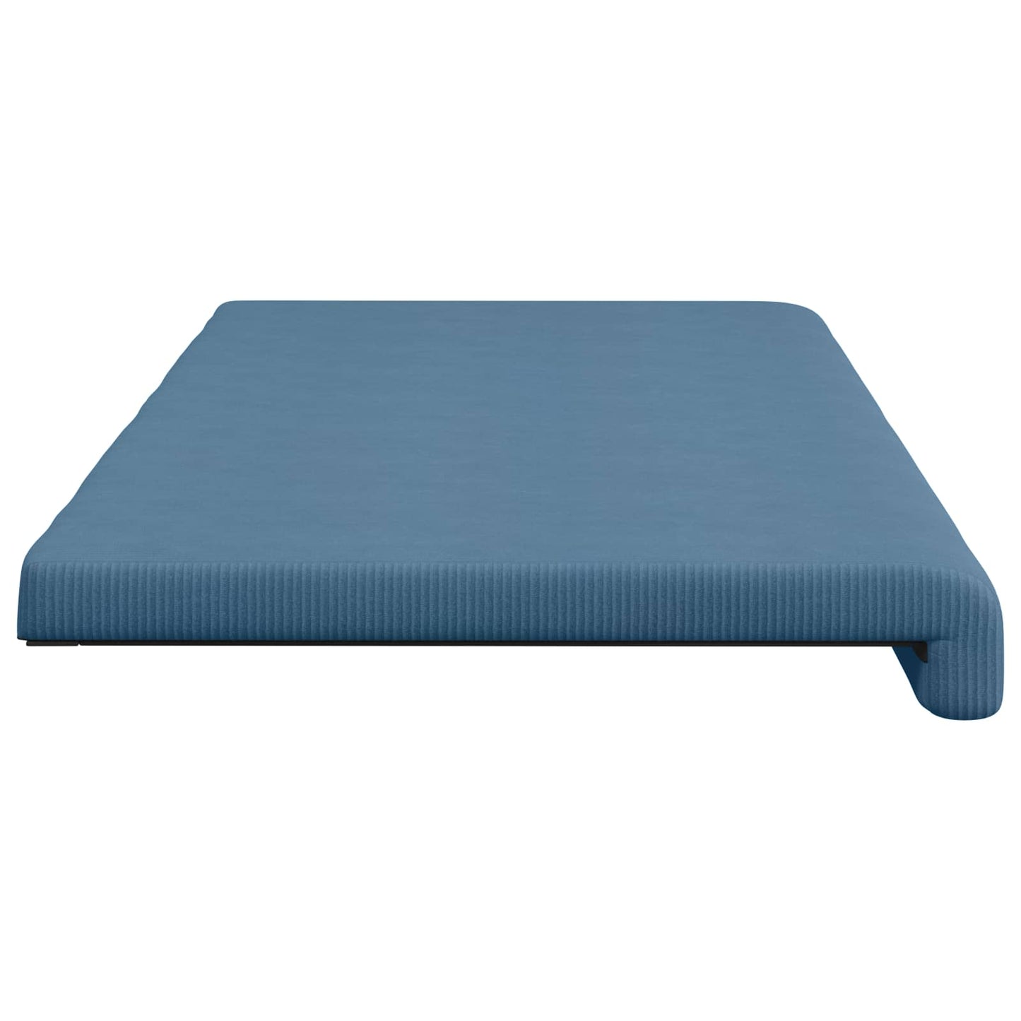 vidaXL Bench Cushion Corduroy Blue Depth 35 cm