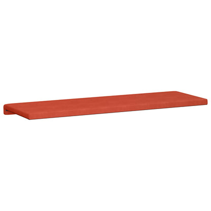vidaXL Bench Cushion Corduroy Red Orange Depth 35 cm