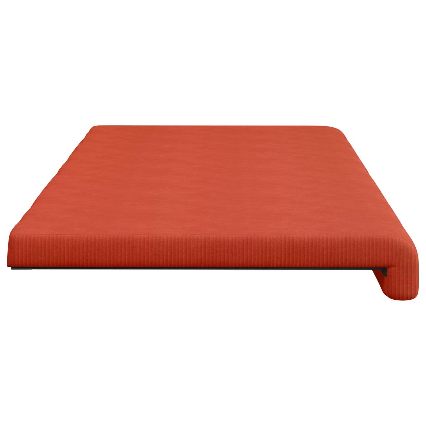 vidaXL Bench Cushion Corduroy Red Orange Depth 35 cm