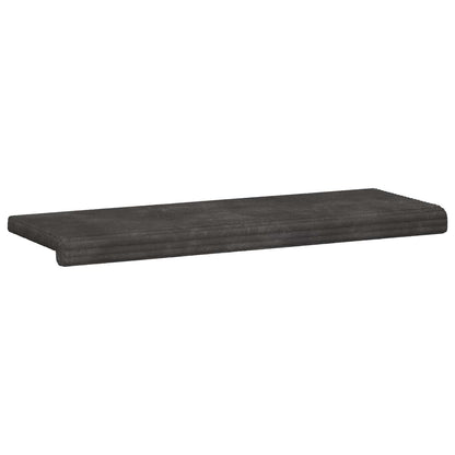 vidaXL Bench Cushion Plush Corduroy Dark Grey Depth 35 cm