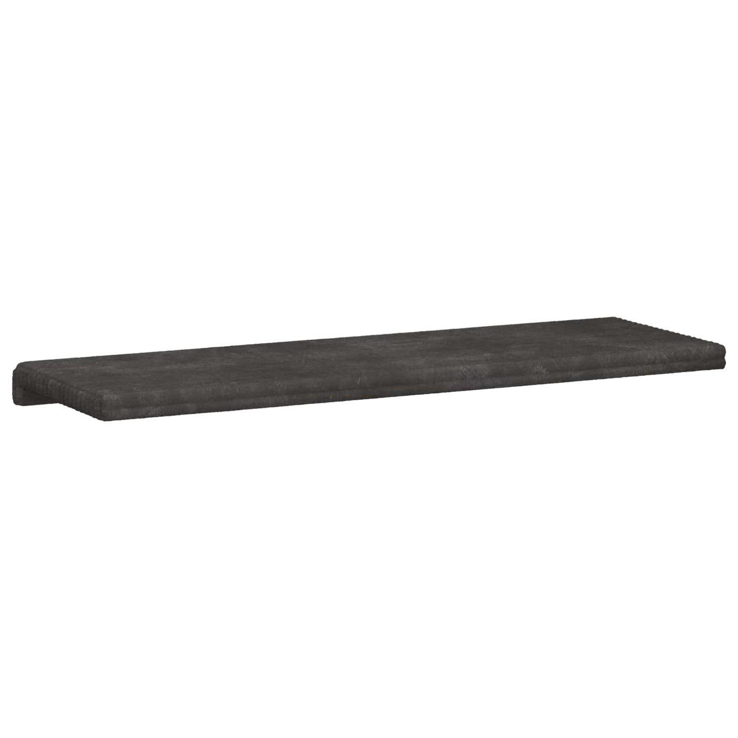 vidaXL Bench Cushion Plush Corduroy Dark Grey Depth 35 cm