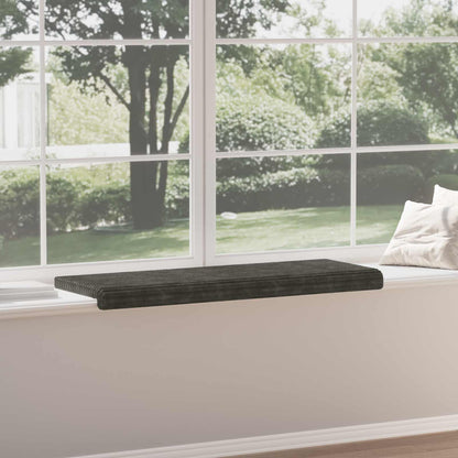 vidaXL Bench Cushion Plush Corduroy Anthracite Depth 35 cm