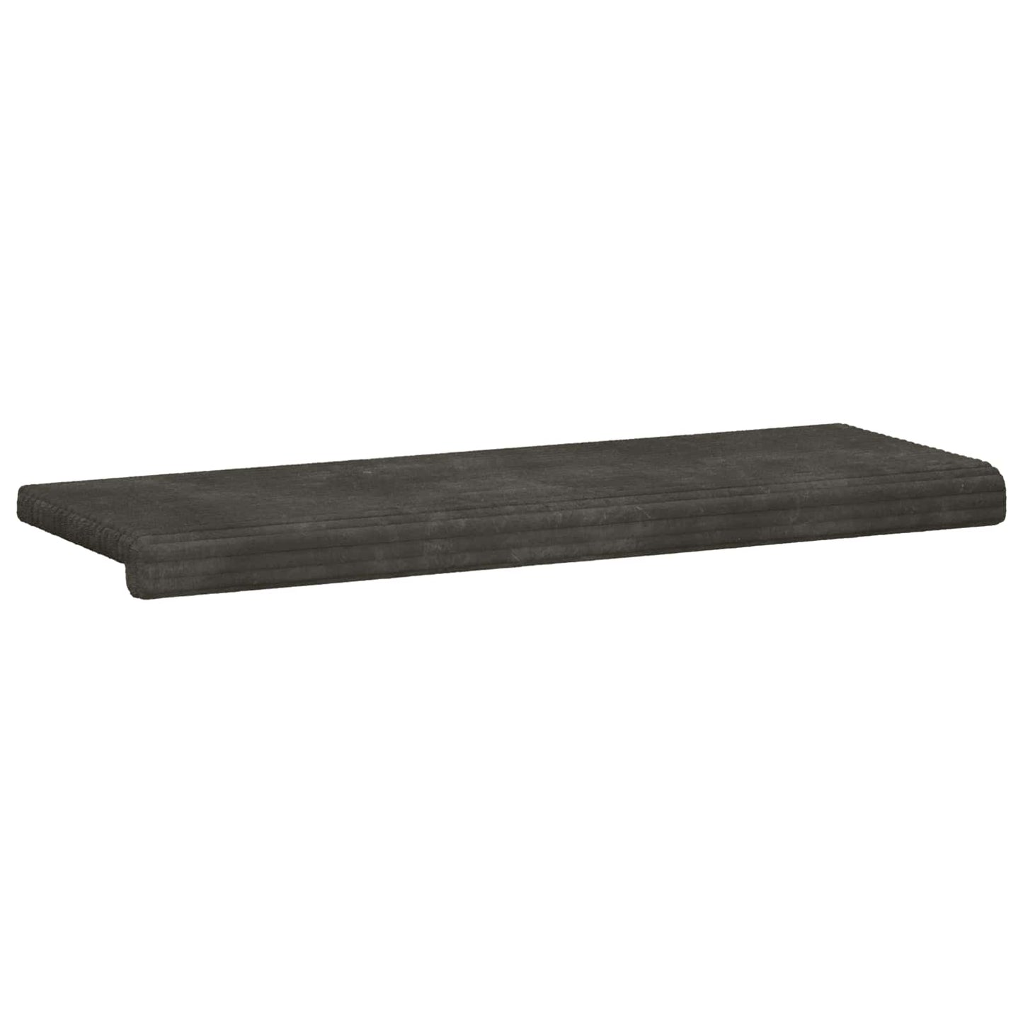 vidaXL Bench Cushion Plush Corduroy Anthracite Depth 35 cm