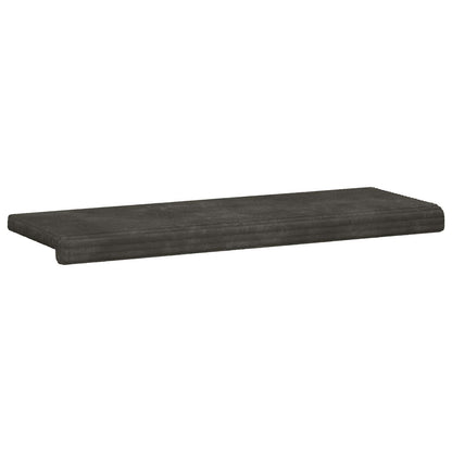 vidaXL Bench Cushion Plush Corduroy Anthracite Depth 35 cm