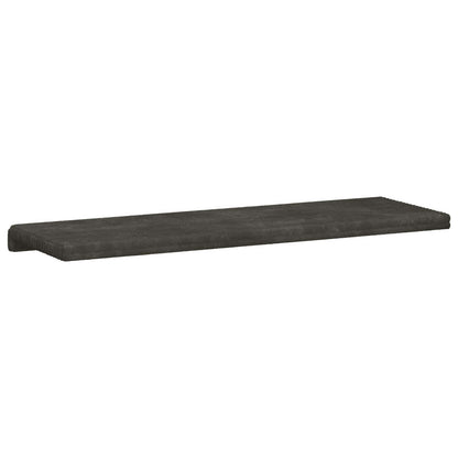vidaXL Bench Cushion Plush Corduroy Anthracite Depth 35 cm