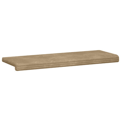 vidaXL Bench Cushion Plush Corduroy Taupe Depth 35 cm