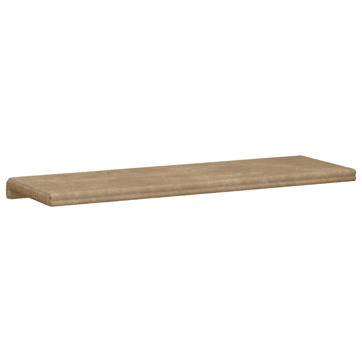 vidaXL Bench Cushion Plush Corduroy Taupe Depth 35 cm