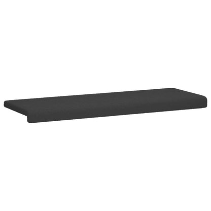 vidaXL Bench Cushion Sherpa Fabric Dark Grey Depth 35 cm