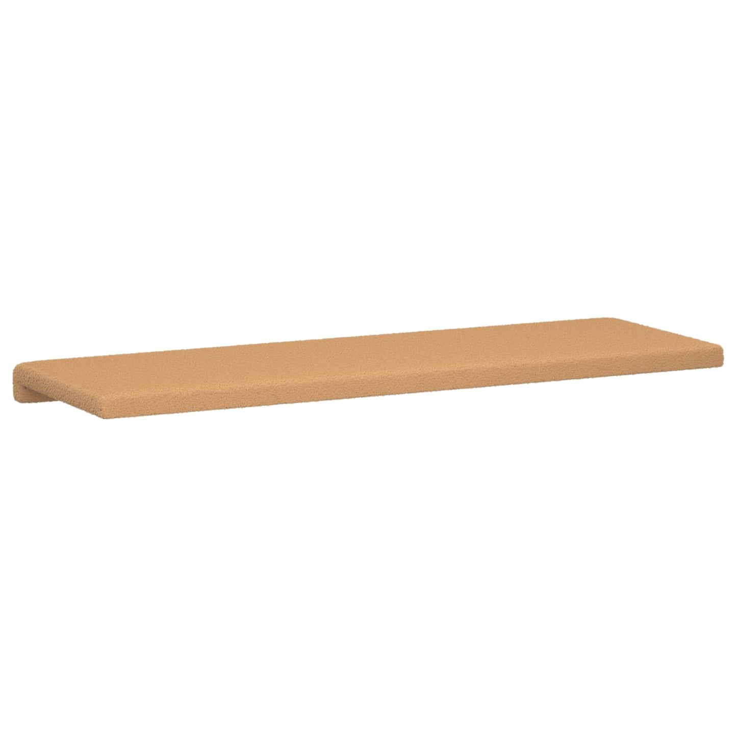 vidaXL Bench Cushion Sherpa Fabric Beige Depth 35 cm