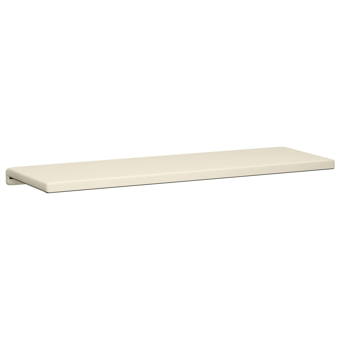 vidaXL Bench Cushion Textured Velvet Cream Depth 35 cm