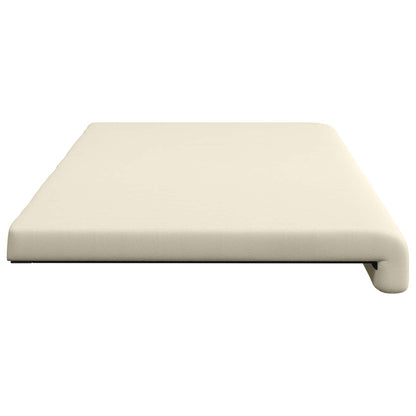 vidaXL Bench Cushion Textured Velvet Cream Depth 35 cm