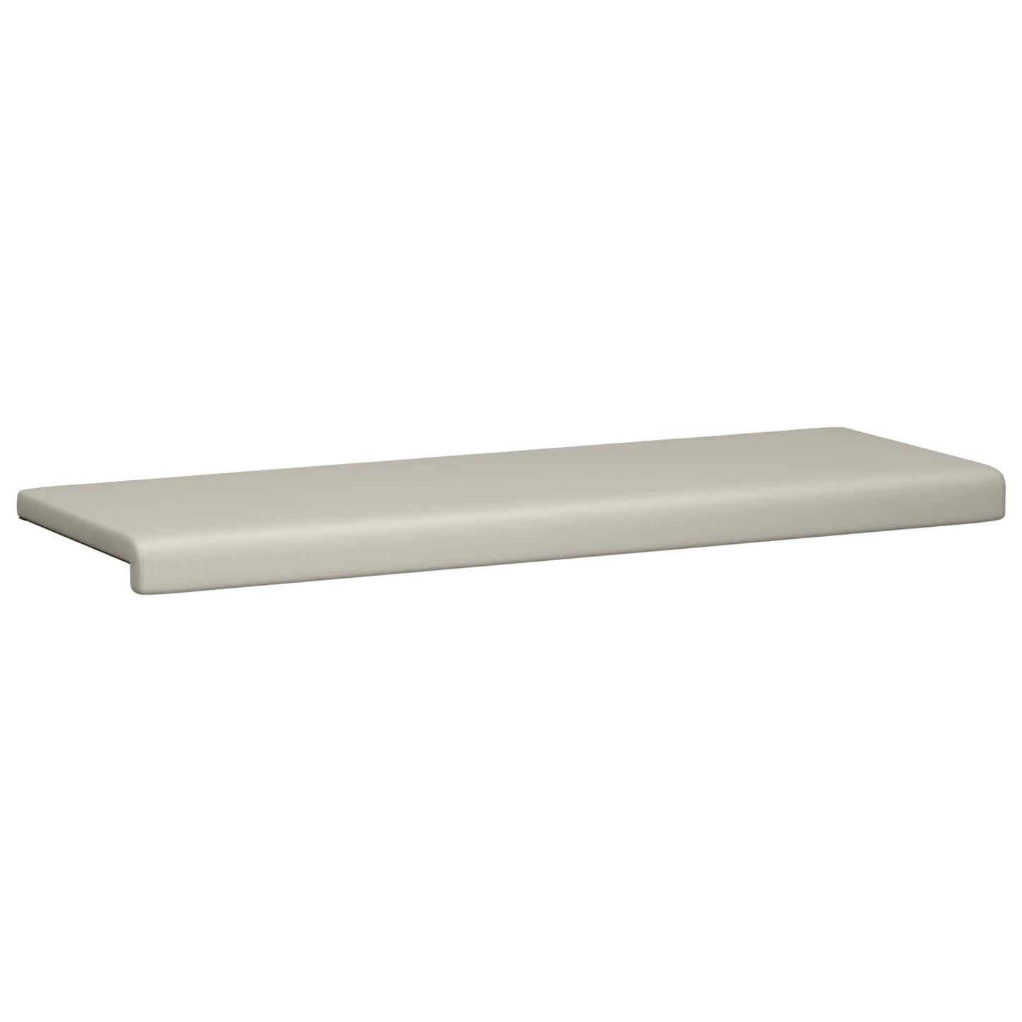 vidaXL Bench Cushion Textured Velvet Oatmeal Depth 35 cm