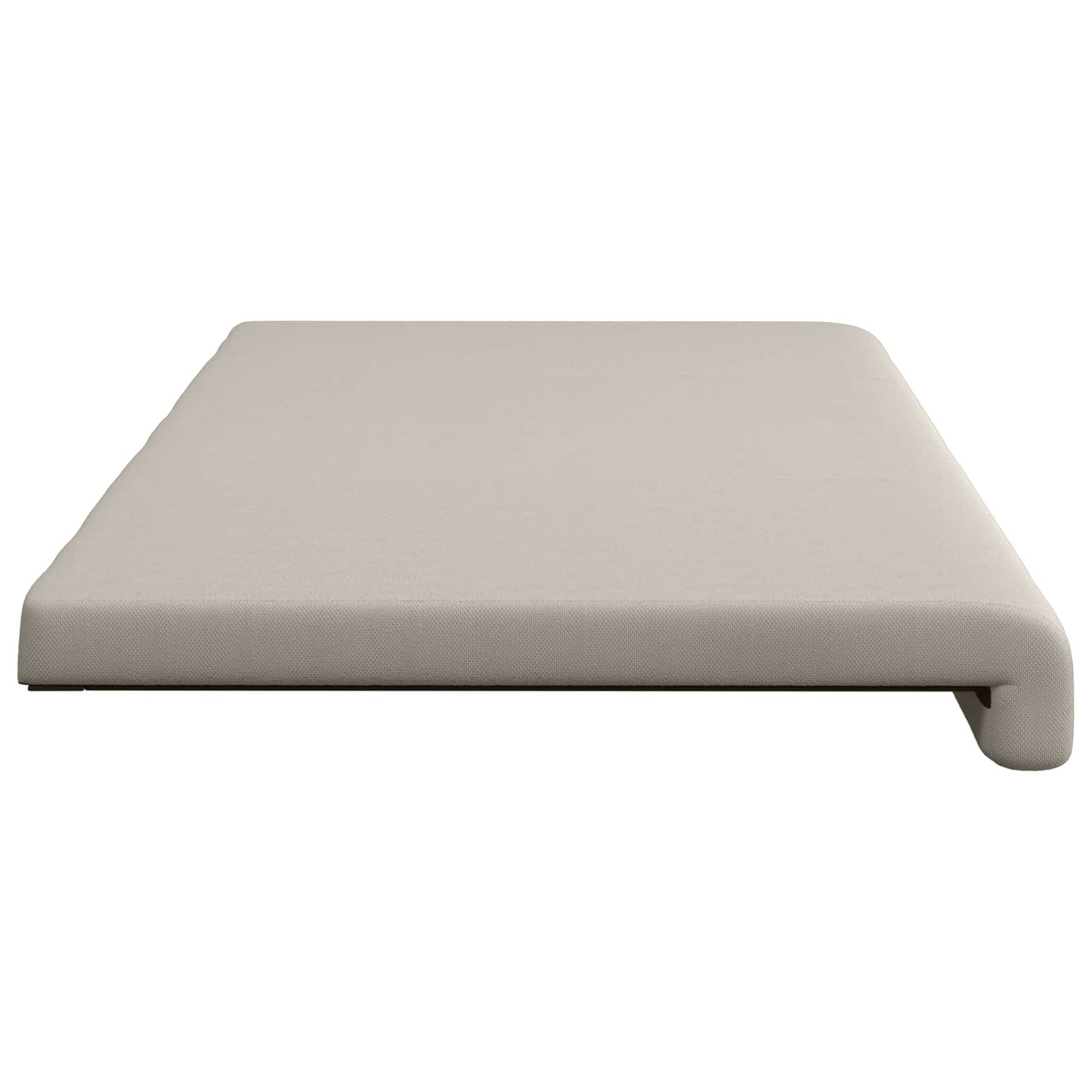 vidaXL Bench Cushion Textured Velvet Oatmeal Depth 35 cm