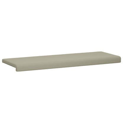 vidaXL Bench Cushion Textured Velvet Sand Depth 35 cm