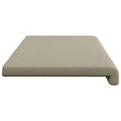 vidaXL Bench Cushion Textured Velvet Sand Depth 35 cm