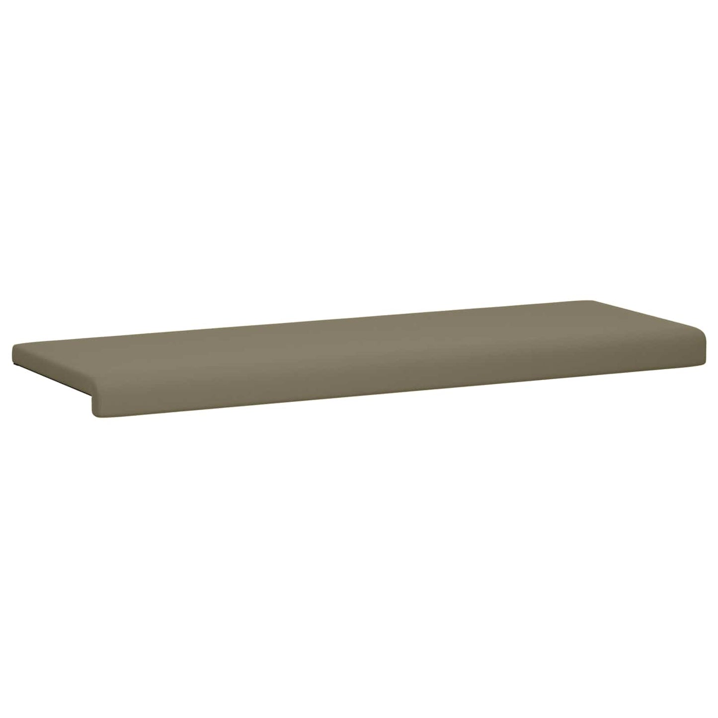 vidaXL Bench Cushion Textured Velvet Khaki Depth 35 cm