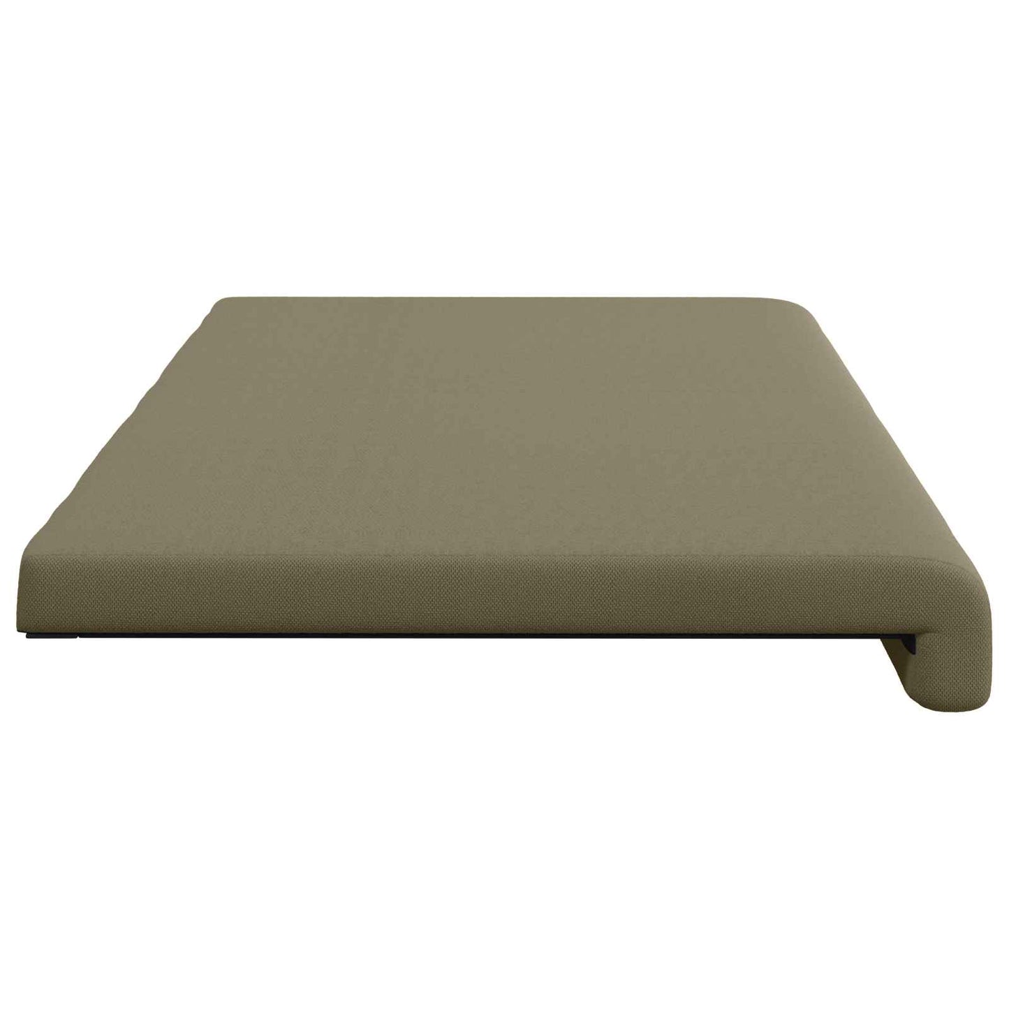 vidaXL Bench Cushion Textured Velvet Khaki Depth 35 cm