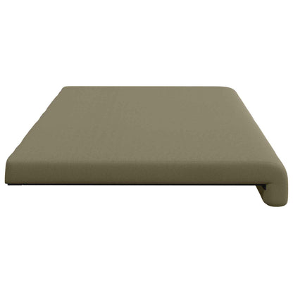 vidaXL Bench Cushion Textured Velvet Khaki Depth 35 cm