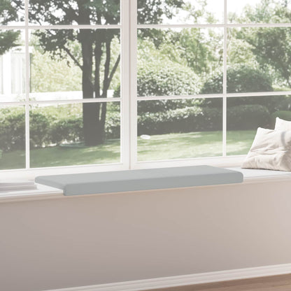 vidaXL Bench Cushion Textured Velvet Light Grey Depth 35 cm