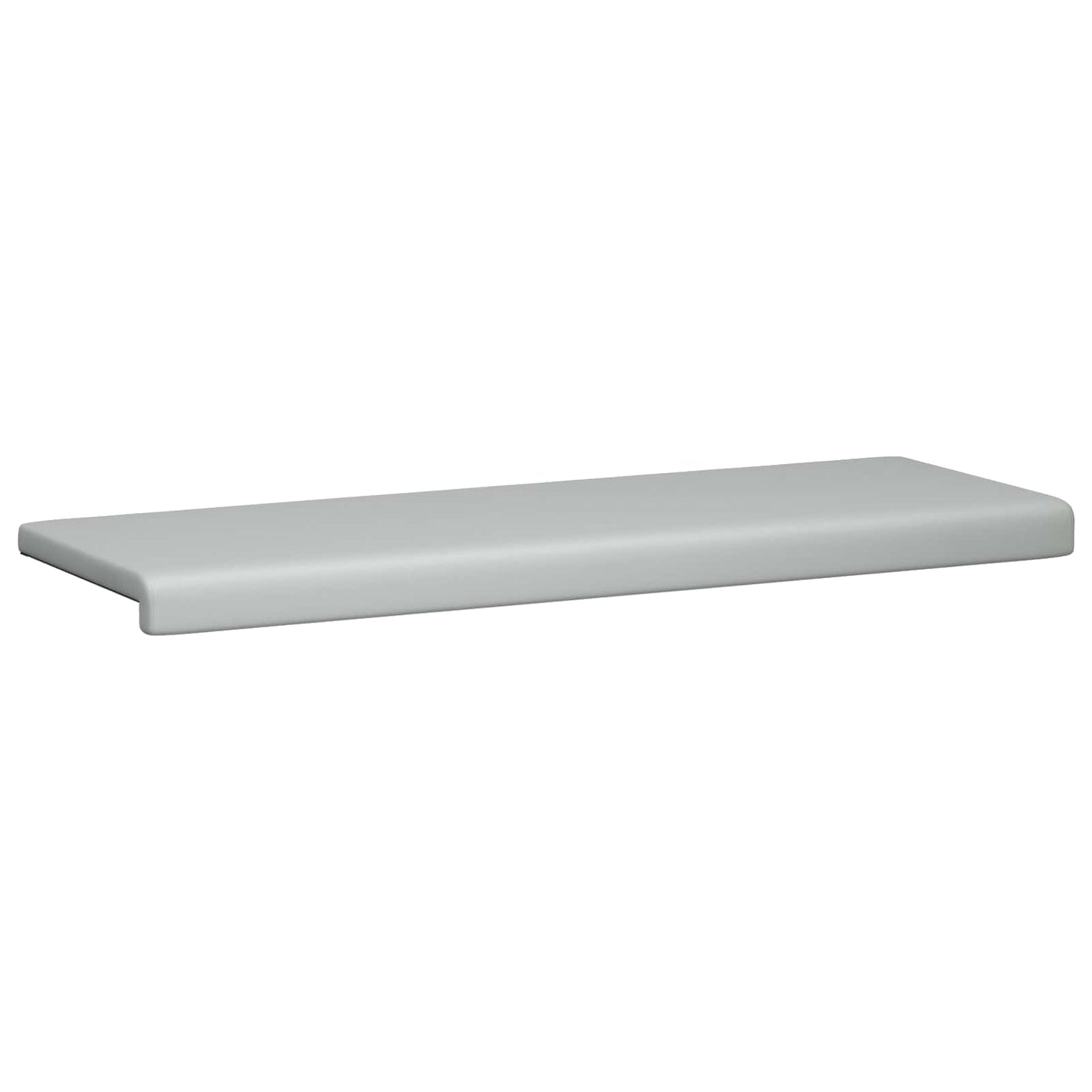 vidaXL Bench Cushion Textured Velvet Light Grey Depth 35 cm