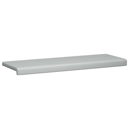vidaXL Bench Cushion Textured Velvet Light Grey Depth 35 cm