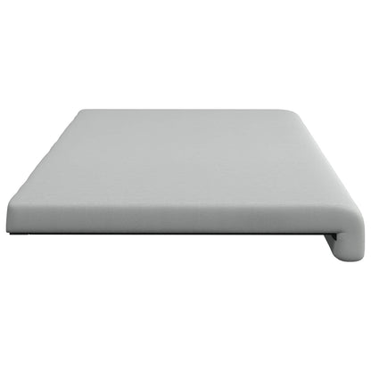 vidaXL Bench Cushion Textured Velvet Light Grey Depth 35 cm