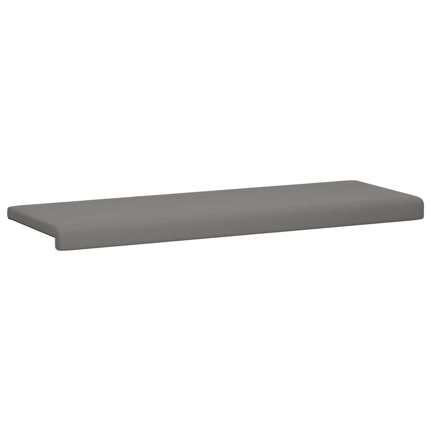 vidaXL Bench Cushion Textured Velvet Dark Grey Depth 35 cm
