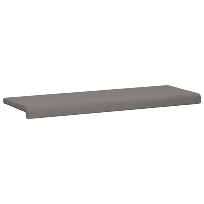 vidaXL Bench Cushion Textured Velvet Dark Grey Depth 35 cm