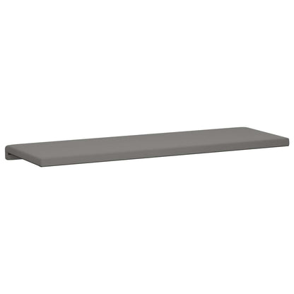 vidaXL Bench Cushion Textured Velvet Dark Grey Depth 35 cm