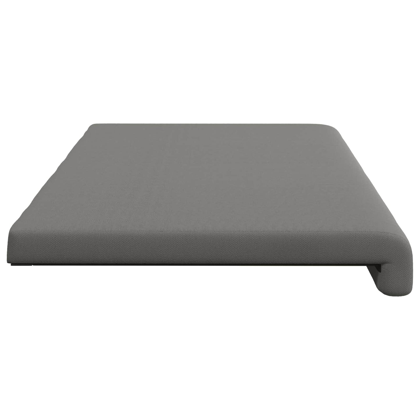 vidaXL Bench Cushion Textured Velvet Dark Grey Depth 35 cm