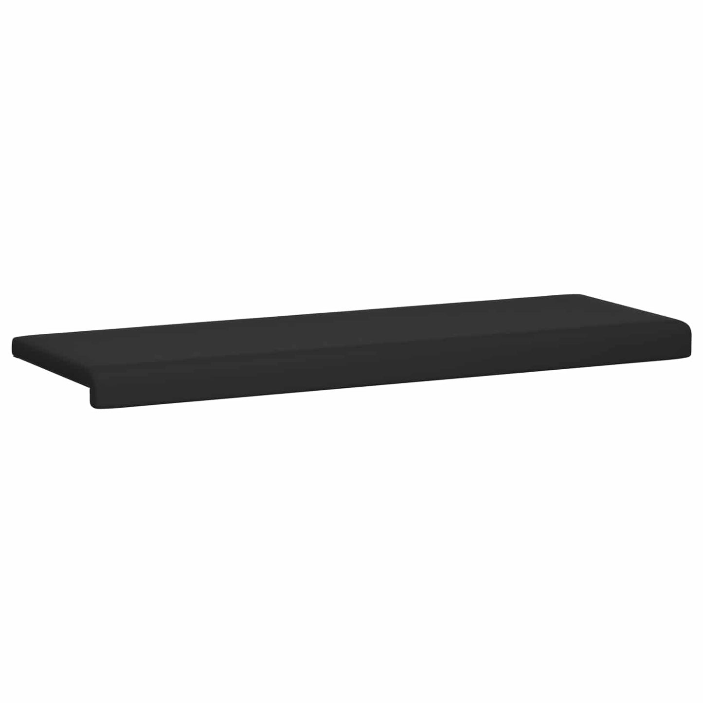vidaXL Bench Cushion Textured Velvet Black Depth 35 cm