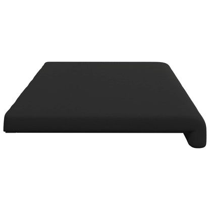 vidaXL Bench Cushion Textured Velvet Black Depth 35 cm