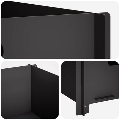 vidaXL Fire Pit Black 40 x 40 x 20 cm Steel