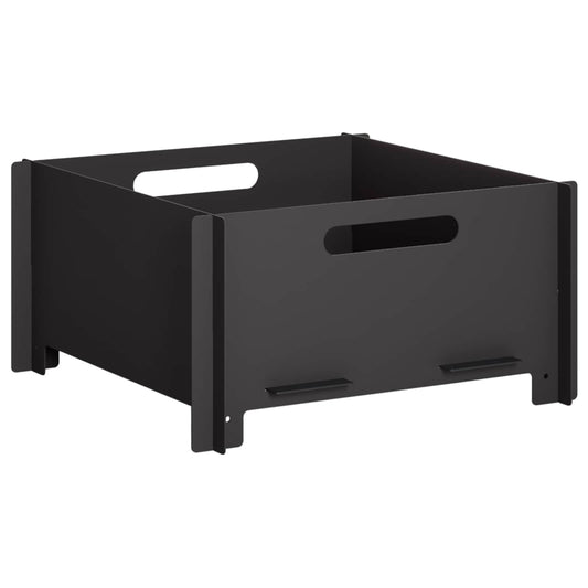 vidaXL Fire Pit Black 40 x 40 x 20 cm Steel