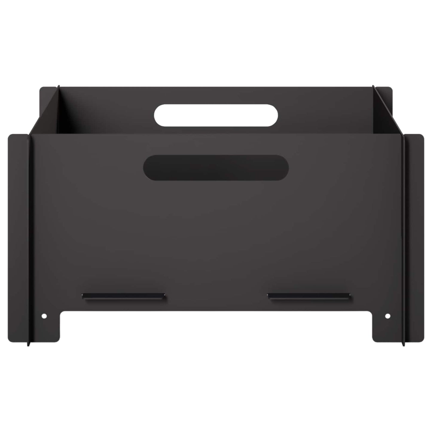 vidaXL Fire Pit Black 40 x 40 x 20 cm Steel