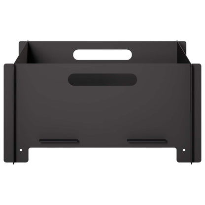vidaXL Fire Pit Black 40 x 40 x 20 cm Steel