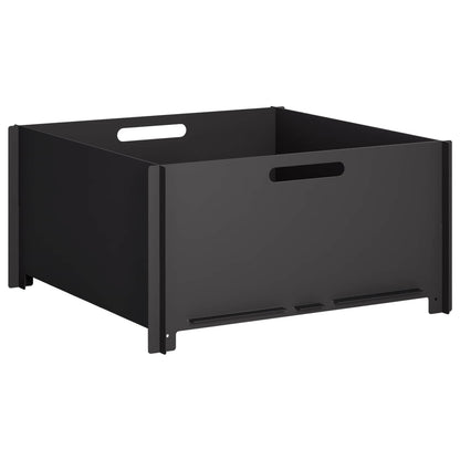 vidaXL Fire Pit Black 60 x 60 x 30 cm Steel