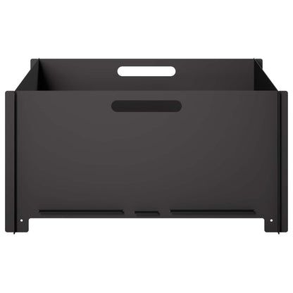 vidaXL Fire Pit Black 60 x 60 x 30 cm Steel