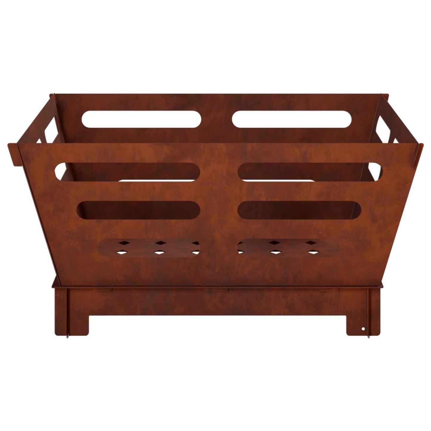 vidaXL Fire Pit Rusty 40 x 40 x 20 cm Weathering Steel